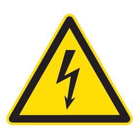 Warnaufkleber - Warnung vor gefährlicher elektrischer Spannung - Warnzeichen