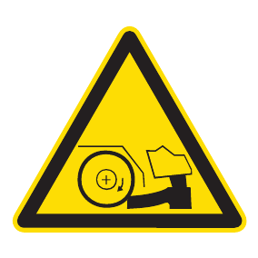 Warnaufkleber - Warnung vor Fußverletzung - Warnzeichen