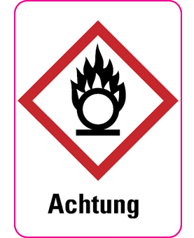 Gefahrensymbol GHS03 Oxidizing Achtung