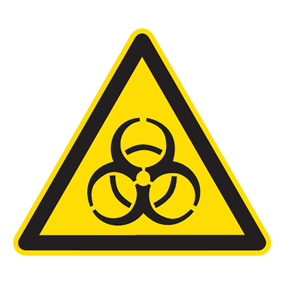 Warnaufkleber - Warnung vor Biogefährdung - Warnzeichen