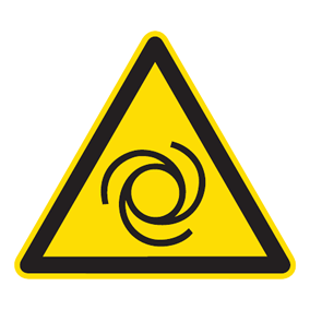 Warnaufkleber - Warnung vor automatischem Anlauf - Warnzeichen