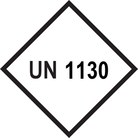 Gefahrgutaufkleber Etikett UN 1130, 100 x 100 mm, Papier