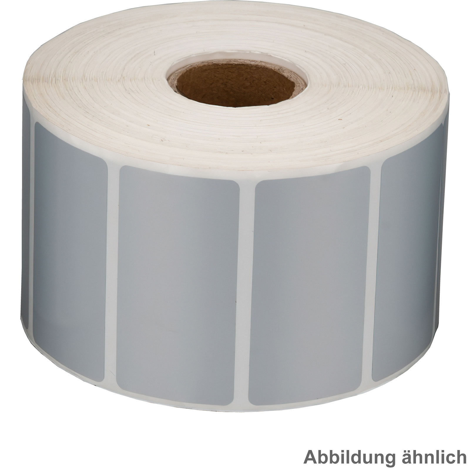 Polyester-Etiketten, 50x80mm, silber matt