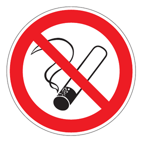 Verbotszeichen - Rauchen verboten - Verbotsschild