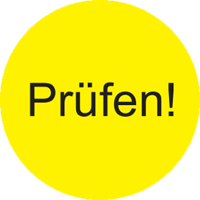 40 mm Ø, "Prüfen"